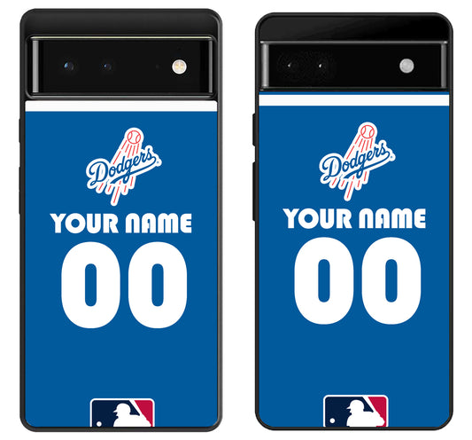 Custom Personalized Los Angeles Dodgers MLB Google Pixel 6 | 6A | 6 Pro Case