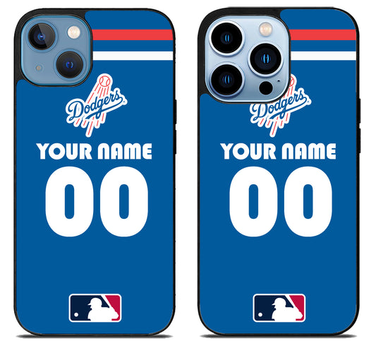 Custom Personalized Los Angeles Dodgers MLB iPhone 13 | 13 Mini | 13 Pro | 13 Pro Max Case