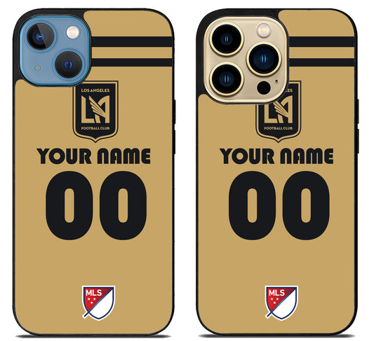 Custom Personalized Los Angeles FC MLS iPhone 14 | 14 Plus | 14 Pro | 14 Pro Max Case