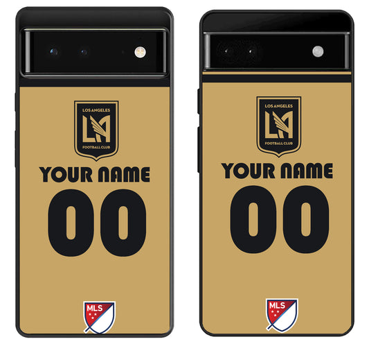 Custom Personalized Los Angeles FC MLS Google Pixel 6 | 6A | 6 Pro Case