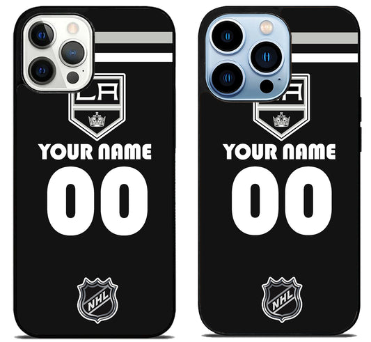 Custom Personalized Los Angeles Kings NHL iPhone 15 Pro | iPhone 15 Pro Max Case