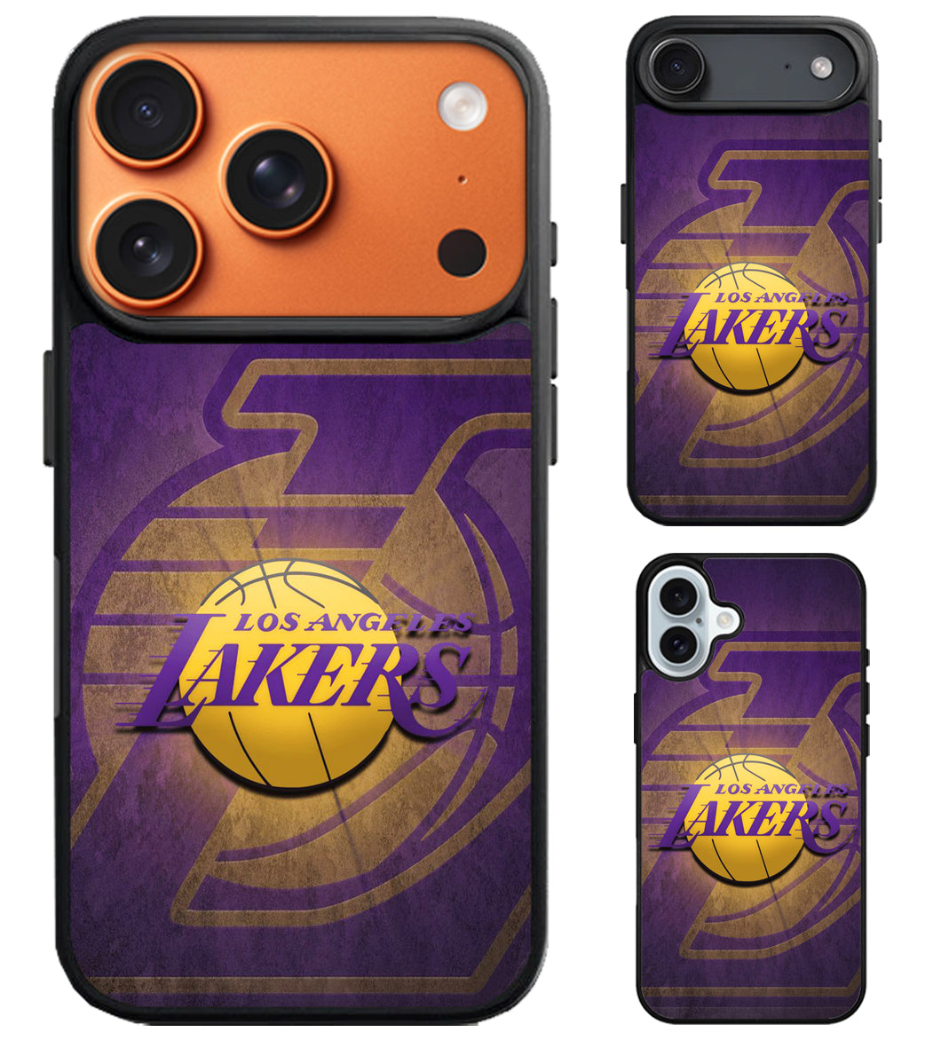 Los Angeles Lakers Background iPhone Air | iPhone 17 | 17 Pro | 17 Pro Max Case