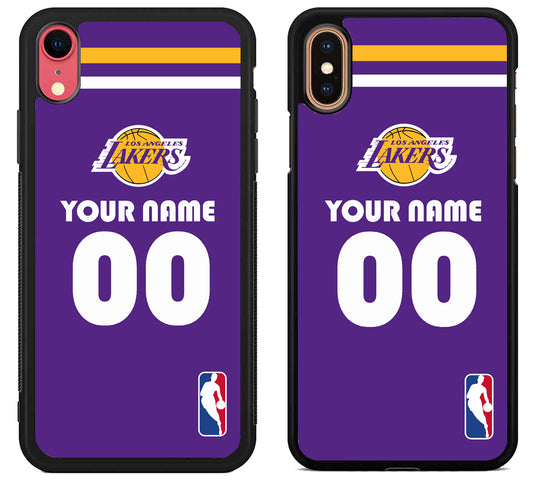 Custom Personalized Los Angeles Lakers NBA iPhone X | Xs | Xr | Xs Max Case