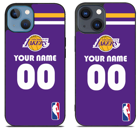 Custom Personalized Los Angeles Lakers NBA iPhone 15 | iPhone 15 Plus Case