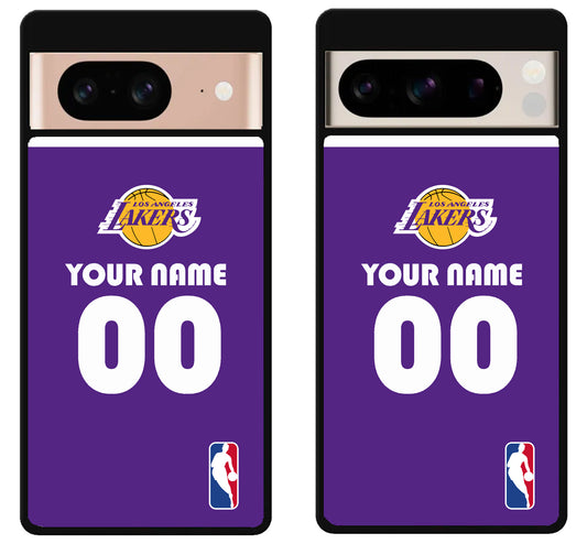 Custom Personalized Los Angeles Lakers NBA Google Pixel 8 | 8 Pro Case