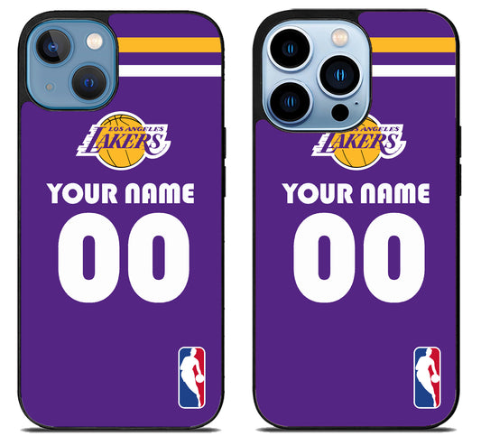 Custom Personalized Los Angeles Lakers NBA iPhone 13 | 13 Mini | 13 Pro | 13 Pro Max Case
