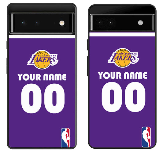 Custom Personalized Los Angeles Lakers NBA Google Pixel 6 | 6A | 6 Pro Case