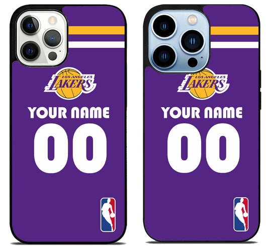 Custom Personalized Los Angeles Lakers NBA iPhone 15 Pro | iPhone 15 Pro Max Case