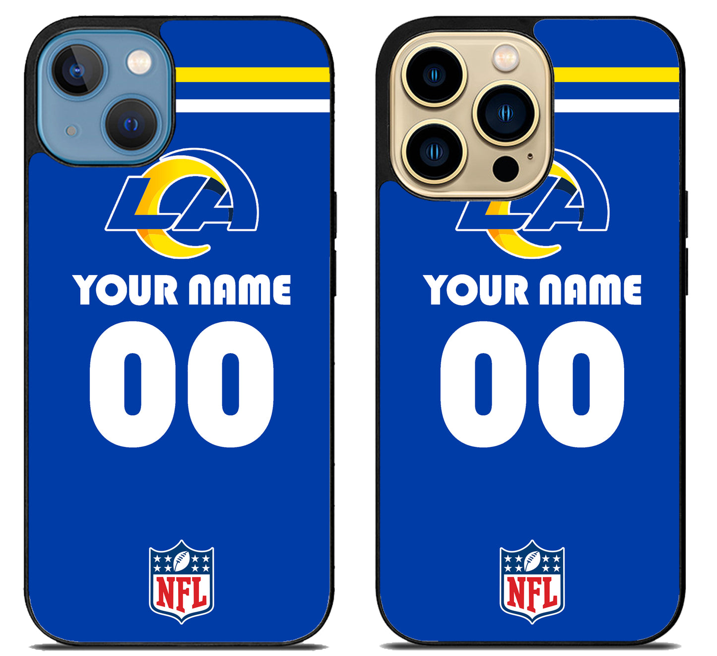 Custom Personalized Los Angeles Rams NFL iPhone 14 | 14 Plus | 14 Pro | 14 Pro Max Case