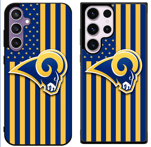 Los Angeles Rams Logo Flag Samsung Galaxy S24 | S24+ | S24 Ultra Case