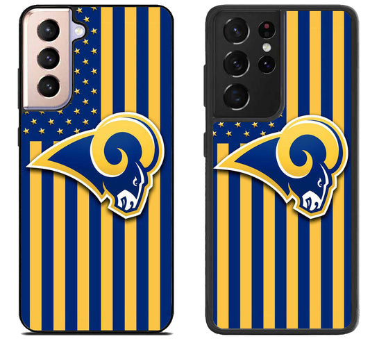 Los Angeles Rams Logo Flag Samsung Galaxy S21 | S21 FE | S21+ | S21 Ultra Case