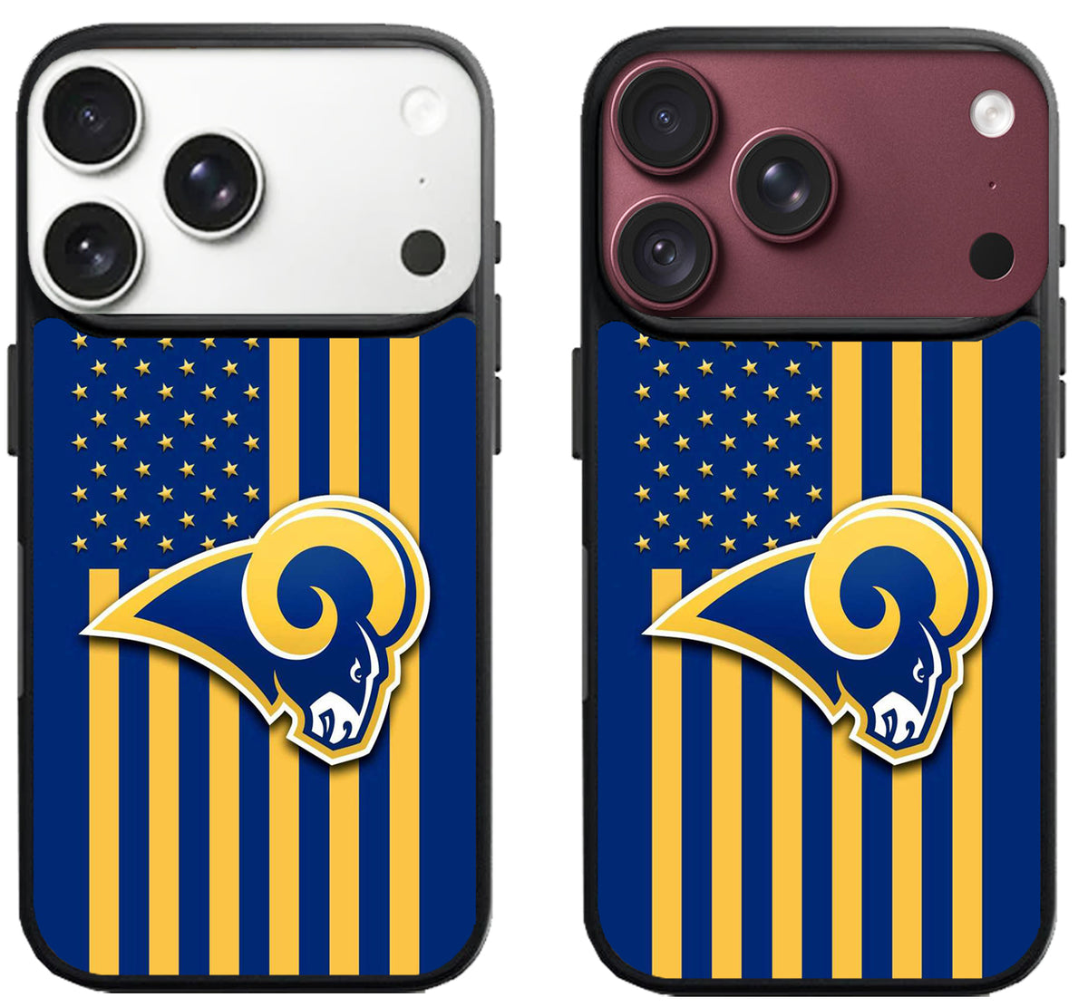 Los Angeles Rams Logo Flag iPhone 18 Pro | 18 Pro Max Case