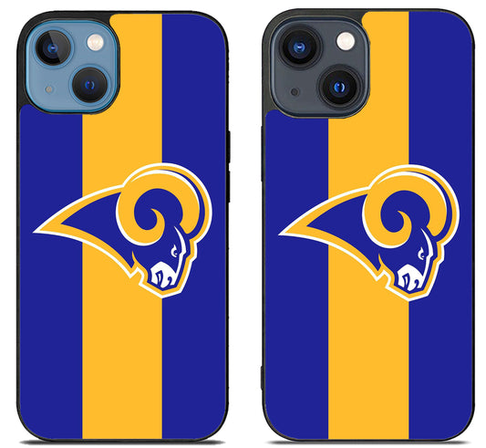 Los Angeles Rams Striped Logo iPhone 15 | iPhone 15 Plus Case