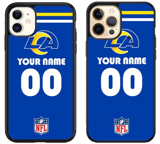 Custom Personalized Los Angeles Rams NFL iPhone 12 | 12 Mini | 12 Pro | 12 Pro Max Case
