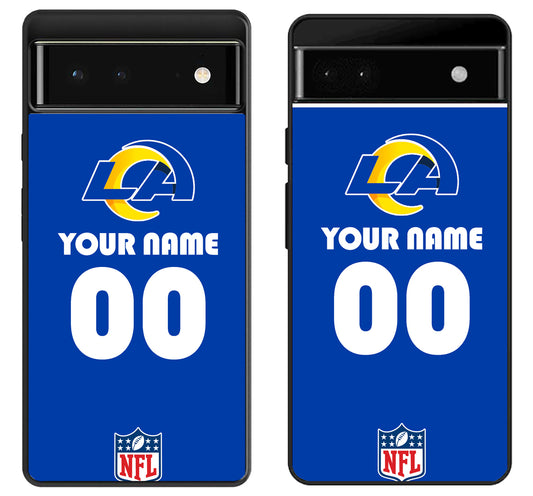 Custom Personalized Los Angeles Rams NFL Google Pixel 6 | 6A | 6 Pro Case