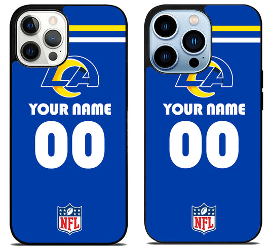 Custom Personalized Los Angeles Rams NFL iPhone 15 Pro | iPhone 15 Pro Max Case