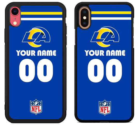 Custom Personalized Los Angeles Rams NFL iPhone X | Xs | Xr | Xs Max Case