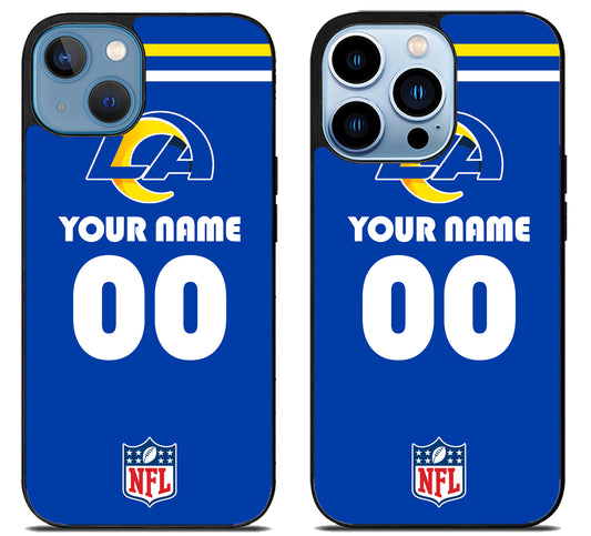 Custom Personalized Los Angeles Rams NFL iPhone 13 | 13 Mini | 13 Pro | 13 Pro Max Case