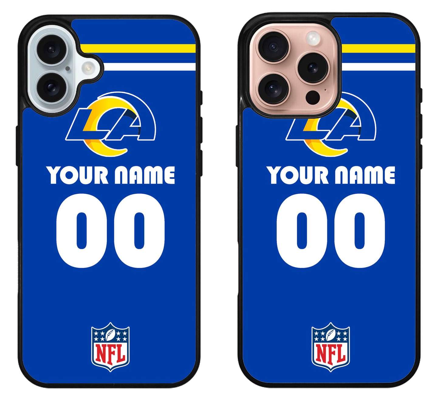 Custom Personalized Los Angeles Rams NFL iPhone 16 | 16 Plus | 16 Pro | 16 Pro Max Case