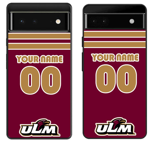 Custom Personalized Louisiana-Monroe Warhawks Google Pixel 6 | 6A | 6 Pro Case