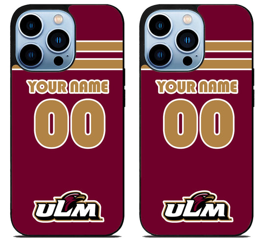 Custom Personalized Louisiana Monroe Warhawks iPhone 15 Pro | iPhone 15 Pro Max Case