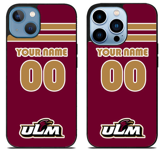 Custom Personalized Louisiana-Monroe Warhawks iPhone 13 | 13 Mini | 13 Pro | 13 Pro Max Case