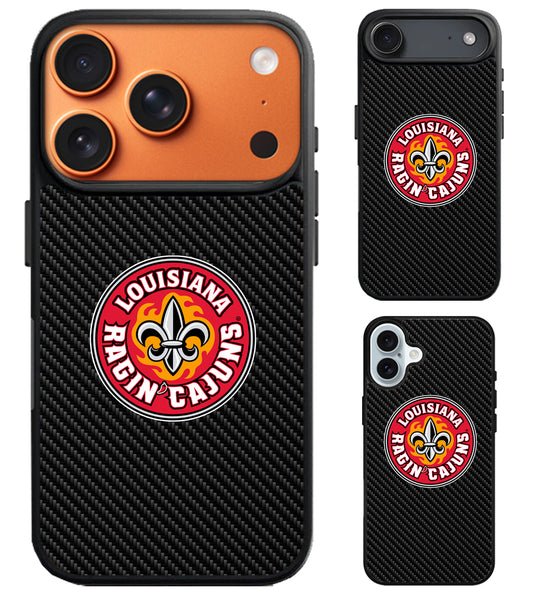 Louisiana Ragin' Cajuns Carbon iPhone Air | iPhone 17 | 17 Pro | 17 Pro Max Case