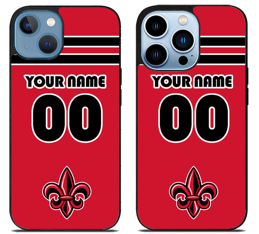 Custom Personalized Louisiana Ragin' Cajuns iPhone 13 | 13 Mini | 13 Pro | 13 Pro Max Case