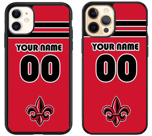 Custom Personalized Louisiana Ragin' Cajuns iPhone 12 | 12 Mini | 12 Pro | 12 Pro Max Case