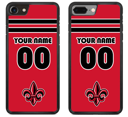 Custom Personalized Louisiana Ragin' Cajuns iPhone 8 | 8 Plus Case