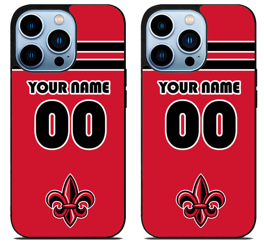 Custom Personalized Louisiana Ragin' Cajuns iPhone 15 Pro | iPhone 15 Pro Max Case