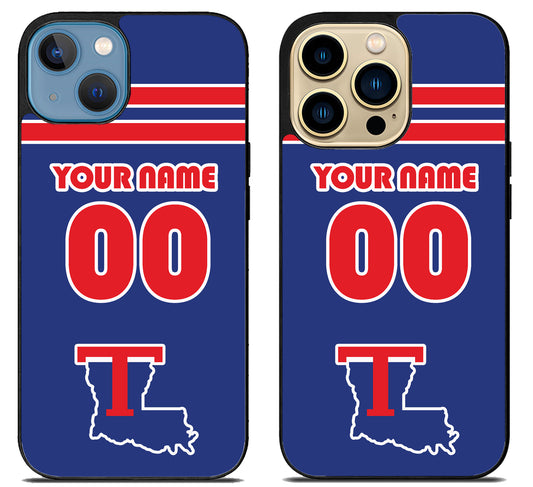 Custom Personalized Louisiana Tech Bulldogs iPhone 14 | 14 Plus | 14 Pro | 14 Pro Max Case