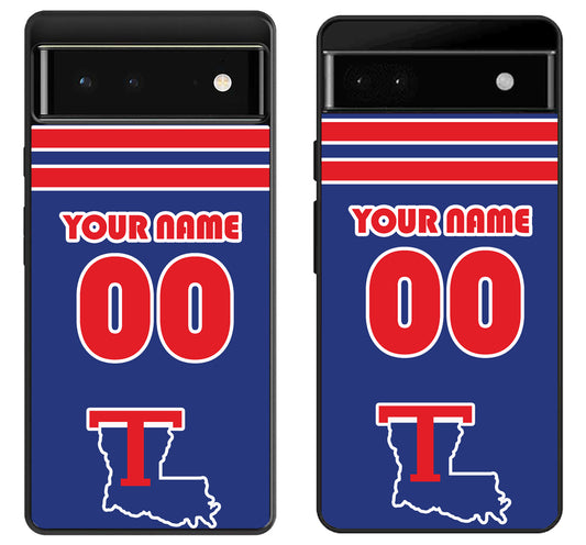 Custom Personalized Louisiana Tech Bulldogs Google Pixel 6 | 6A | 6 Pro Case