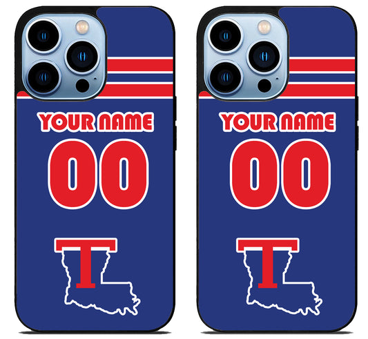 Custom Personalized Louisiana Tech Bulldogs iPhone 15 Pro | iPhone 15 Pro Max Case