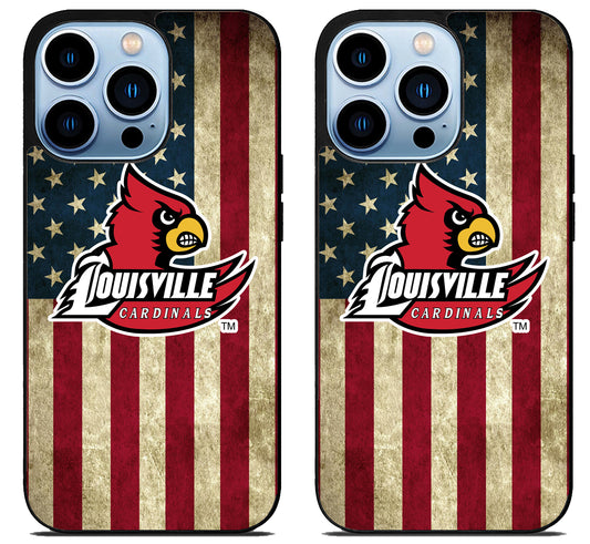 Louisville Cardinals Flag iPhone 15 Pro | iPhone 15 Pro Max Case