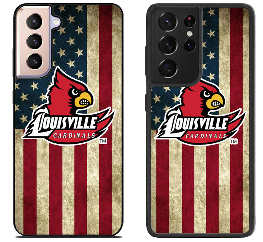 Louisville Cardinals Flag Samsung Galaxy S21 | S21 FE | S21+ | S21 Ultra Case