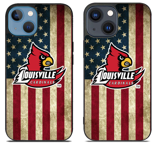Louisville Cardinals Flag iPhone 15 | iPhone 15 Plus Case