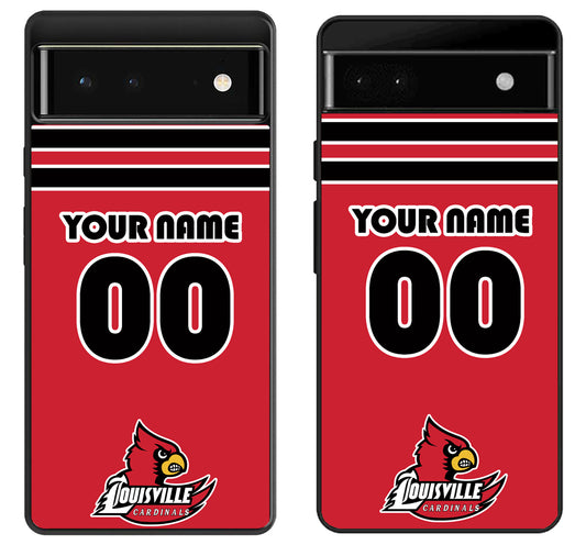 Custom Personalized Louisville Cardinals Google Pixel 6 | 6A | 6 Pro Case