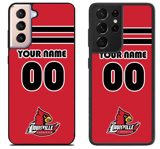 Custom Personalized Louisville Cardinals Samsung Galaxy S21 | S21 FE | S21+ | S21 Ultra Case