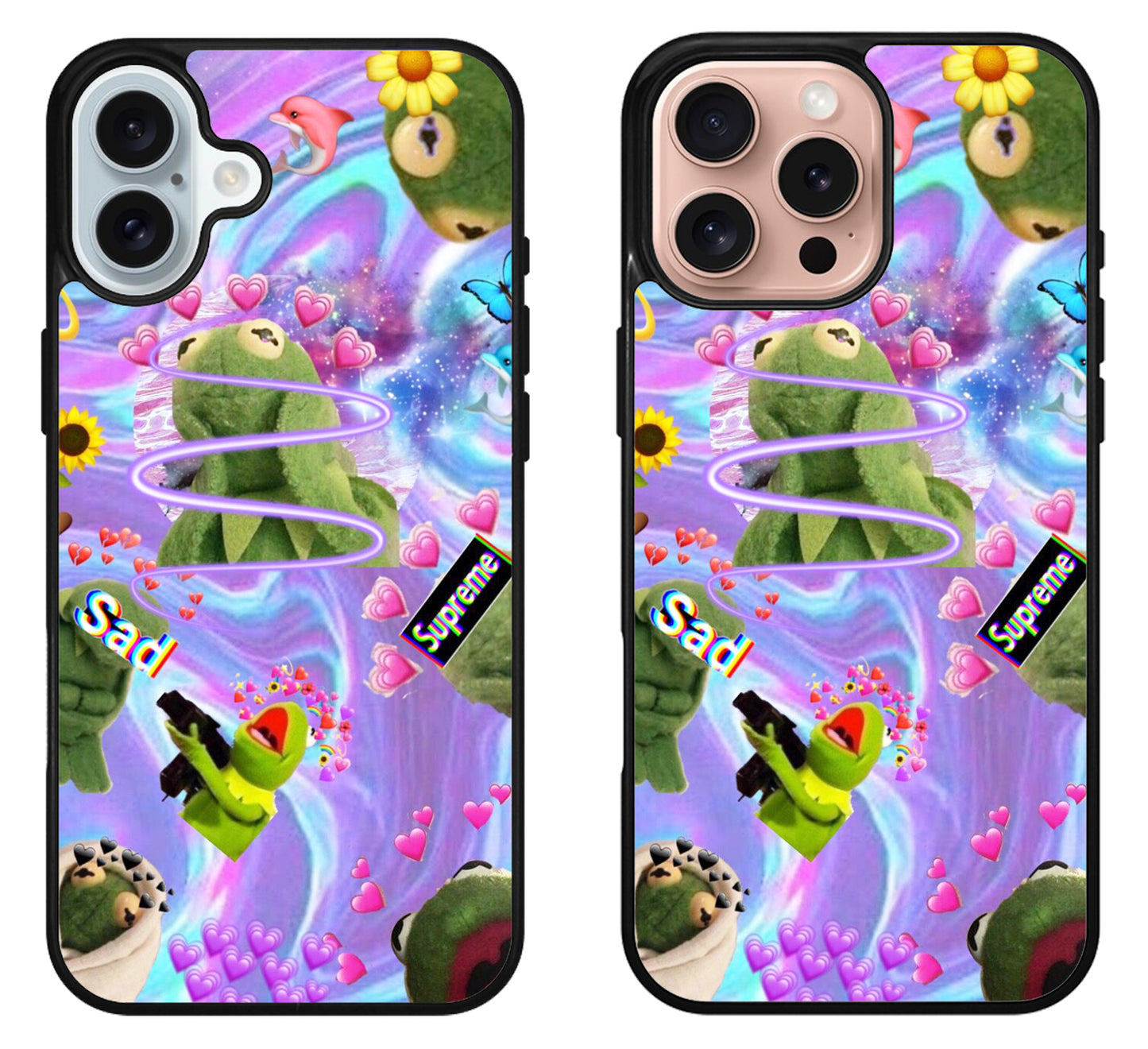Love Kermit The frog iPhone 16 | 16 Plus | 16 Pro | 16 Pro Max Case