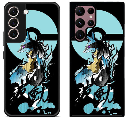 Lucario Pokemon Black Samsung Galaxy S22 | S22+ | S22 Ultra Case