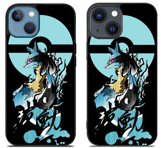 Lucario Pokemon Black iPhone 15 | iPhone 15 Plus Case