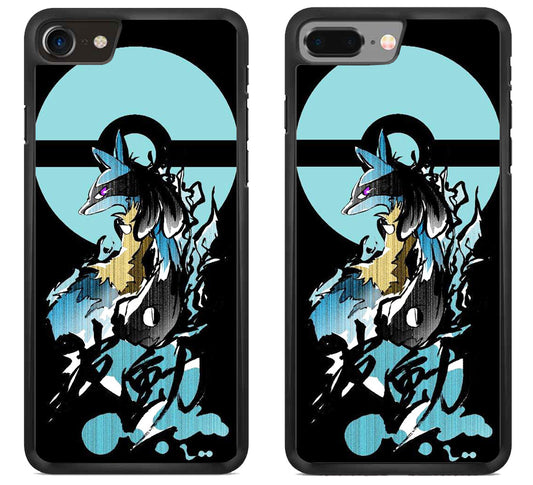Lucario Pokemon Black iPhone 8 | 8 Plus Case
