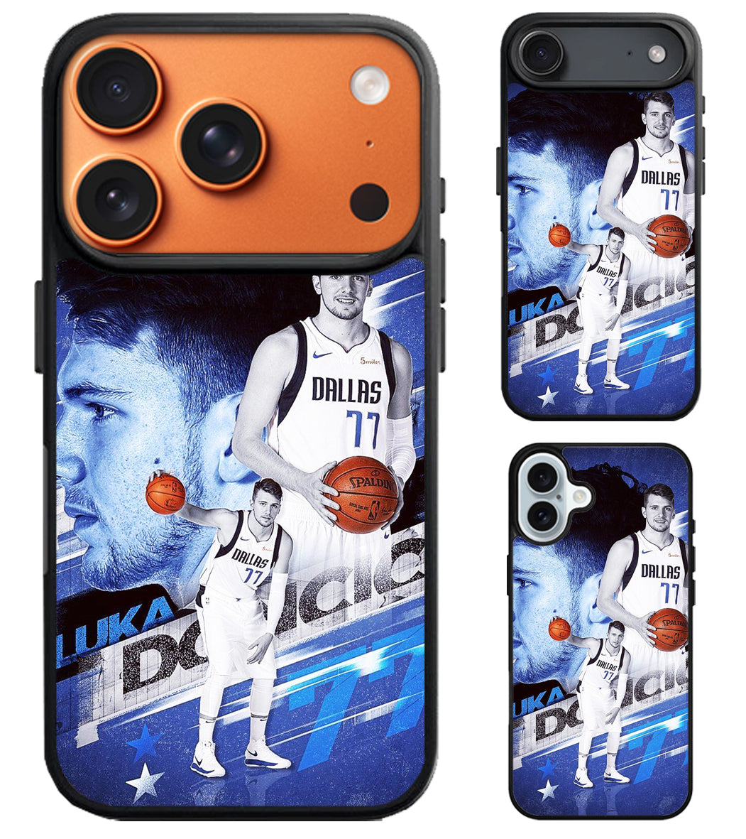 Luka Doncic Collage Dallas Mavericks iPhone Air | iPhone 17 | 17 Pro | 17 Pro Max Case