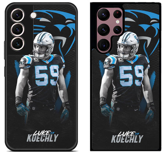 Luke Kuechly Carolina Samsung Galaxy S22 | S22+ | S22 Ultra Case
