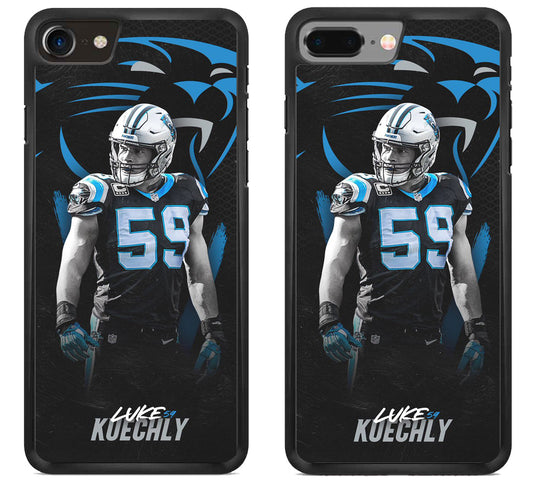 Luke Kuechly Carolina iPhone 8 | 8 Plus Case