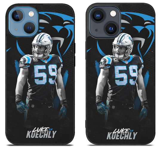 Luke Kuechly Carolina iPhone 15 | iPhone 15 Plus Case