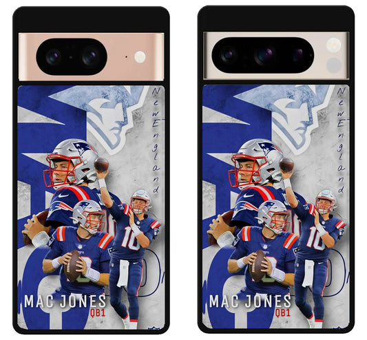 Mac Jones New England Patriots Collage Google Pixel 8 | 8 Pro Case