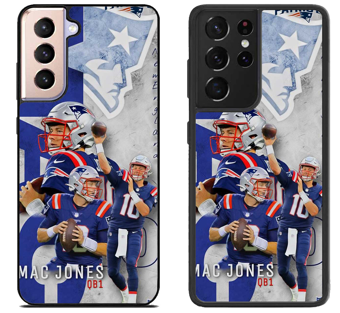 Mac Jones New England Patriots Collage Samsung Galaxy S21 | S21 FE | S21+ | S21 Ultra Case