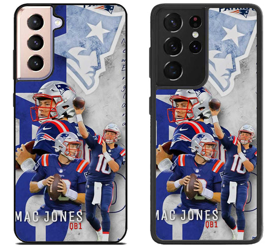 Mac Jones New England Patriots Collage Samsung Galaxy S21 | S21 FE | S21+ | S21 Ultra Case